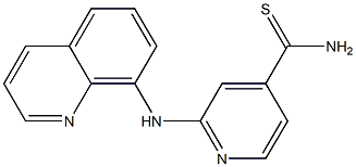 2-(quinolin-8-ylamino)pyridine-4-carbothioamide 구조식 이미지