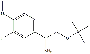 2-(tert-butoxy)-1-(3-fluoro-4-methoxyphenyl)ethan-1-amine 구조식 이미지