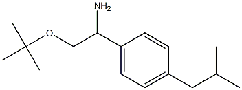 2-(tert-butoxy)-1-[4-(2-methylpropyl)phenyl]ethan-1-amine 구조식 이미지