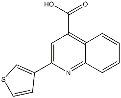 2-(thiophen-3-yl)quinoline-4-carboxylic acid Structure