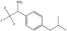 2,2,2-trifluoro-1-[4-(2-methylpropyl)phenyl]ethan-1-amine 구조식 이미지