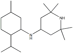 2,2,6,6-tetramethyl-N-[5-methyl-2-(propan-2-yl)cyclohexyl]piperidin-4-amine 구조식 이미지