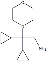 2,2-dicyclopropyl-2-morpholin-4-ylethanamine 구조식 이미지