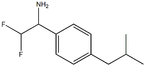 2,2-difluoro-1-[4-(2-methylpropyl)phenyl]ethan-1-amine 구조식 이미지