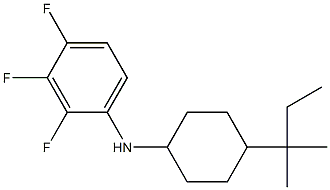 2,3,4-trifluoro-N-[4-(2-methylbutan-2-yl)cyclohexyl]aniline Structure