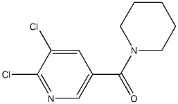2,3-dichloro-5-(piperidin-1-ylcarbonyl)pyridine 구조식 이미지