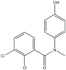 2,3-dichloro-N-(4-hydroxyphenyl)-N-methylbenzamide 구조식 이미지