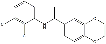 2,3-dichloro-N-[1-(2,3-dihydro-1,4-benzodioxin-6-yl)ethyl]aniline Structure