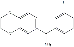 2,3-dihydro-1,4-benzodioxin-6-yl(3-fluorophenyl)methanamine Structure