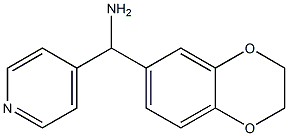 2,3-dihydro-1,4-benzodioxin-6-yl(pyridin-4-yl)methanamine Structure