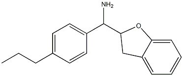 2,3-dihydro-1-benzofuran-2-yl(4-propylphenyl)methanamine Structure