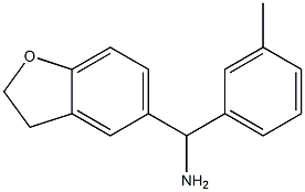 2,3-dihydro-1-benzofuran-5-yl(3-methylphenyl)methanamine Structure