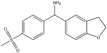 2,3-dihydro-1-benzofuran-5-yl(4-methanesulfonylphenyl)methanamine 구조식 이미지