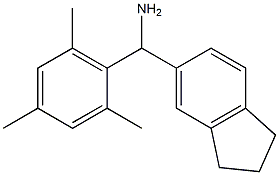 2,3-dihydro-1H-inden-5-yl(2,4,6-trimethylphenyl)methanamine Structure