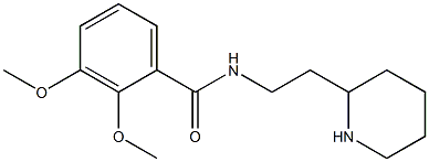 2,3-dimethoxy-N-(2-piperidin-2-ylethyl)benzamide Structure