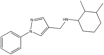 2,3-dimethyl-N-[(1-phenyl-1H-pyrazol-4-yl)methyl]cyclohexan-1-amine Structure