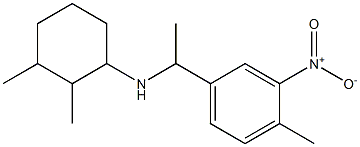 2,3-dimethyl-N-[1-(4-methyl-3-nitrophenyl)ethyl]cyclohexan-1-amine 구조식 이미지