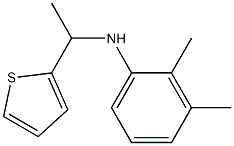 2,3-dimethyl-N-[1-(thiophen-2-yl)ethyl]aniline Structure