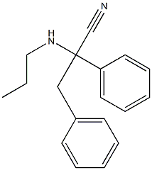 2,3-diphenyl-2-(propylamino)propanenitrile Structure