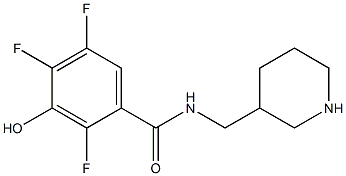 2,4,5-trifluoro-3-hydroxy-N-(piperidin-3-ylmethyl)benzamide 구조식 이미지