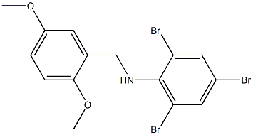 2,4,6-tribromo-N-[(2,5-dimethoxyphenyl)methyl]aniline Structure