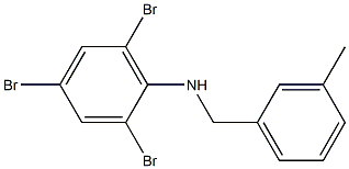 2,4,6-tribromo-N-[(3-methylphenyl)methyl]aniline Structure