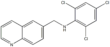 2,4,6-trichloro-N-(quinolin-6-ylmethyl)aniline Structure