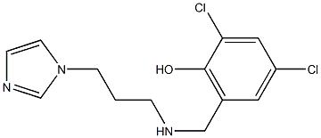 2,4-dichloro-6-({[3-(1H-imidazol-1-yl)propyl]amino}methyl)phenol Structure