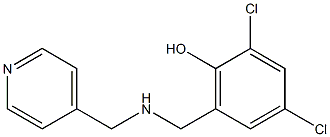 2,4-dichloro-6-{[(pyridin-4-ylmethyl)amino]methyl}phenol Structure