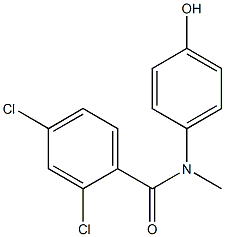 2,4-dichloro-N-(4-hydroxyphenyl)-N-methylbenzamide 구조식 이미지