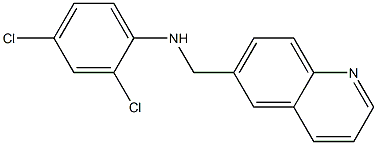 2,4-dichloro-N-(quinolin-6-ylmethyl)aniline Structure