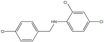 2,4-dichloro-N-[(4-chlorophenyl)methyl]aniline Structure