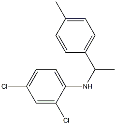 2,4-dichloro-N-[1-(4-methylphenyl)ethyl]aniline 구조식 이미지