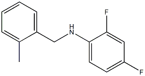 2,4-difluoro-N-[(2-methylphenyl)methyl]aniline Structure