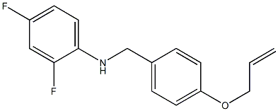 2,4-difluoro-N-{[4-(prop-2-en-1-yloxy)phenyl]methyl}aniline 구조식 이미지