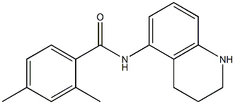 2,4-dimethyl-N-(1,2,3,4-tetrahydroquinolin-5-yl)benzamide Structure