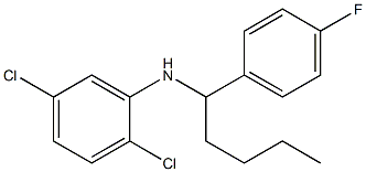 2,5-dichloro-N-[1-(4-fluorophenyl)pentyl]aniline 구조식 이미지