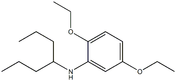 2,5-diethoxy-N-(heptan-4-yl)aniline Structure