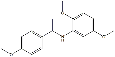 2,5-dimethoxy-N-[1-(4-methoxyphenyl)ethyl]aniline Structure