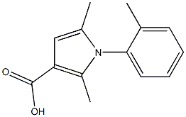 2,5-dimethyl-1-(2-methylphenyl)-1H-pyrrole-3-carboxylic acid 구조식 이미지