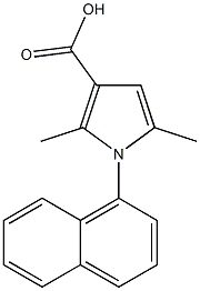 2,5-dimethyl-1-(naphthalen-1-yl)-1H-pyrrole-3-carboxylic acid Structure