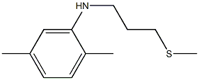 2,5-dimethyl-N-[3-(methylsulfanyl)propyl]aniline Structure