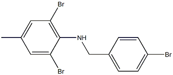 2,6-dibromo-N-[(4-bromophenyl)methyl]-4-methylaniline Structure