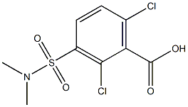 2,6-dichloro-3-[(dimethylamino)sulfonyl]benzoic acid 구조식 이미지