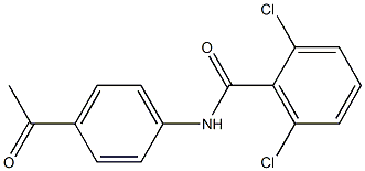 2,6-dichloro-N-(4-acetylphenyl)benzamide Structure