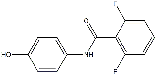 2,6-difluoro-N-(4-hydroxyphenyl)benzamide 구조식 이미지