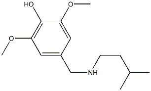 2,6-dimethoxy-4-{[(3-methylbutyl)amino]methyl}phenol 구조식 이미지