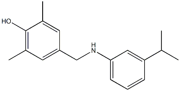 2,6-dimethyl-4-({[3-(propan-2-yl)phenyl]amino}methyl)phenol Structure