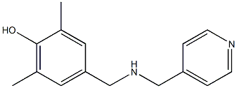 2,6-dimethyl-4-{[(pyridin-4-ylmethyl)amino]methyl}phenol Structure