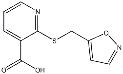 2-[(1,2-oxazol-5-ylmethyl)sulfanyl]pyridine-3-carboxylic acid 구조식 이미지